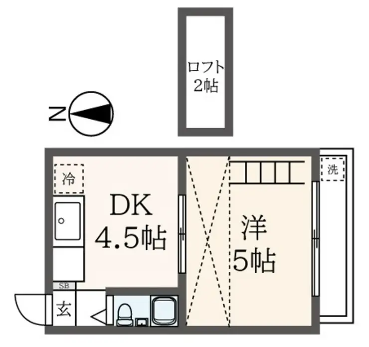 上大岡エステート 2階階 間取り