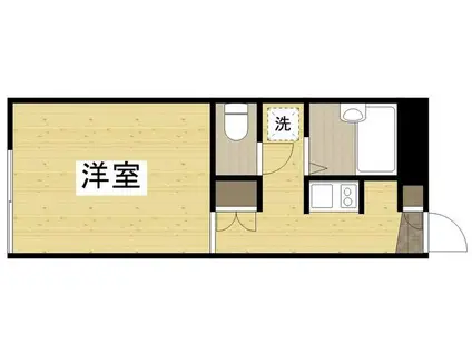 エストゥベンダ(1K/1階)の間取り写真