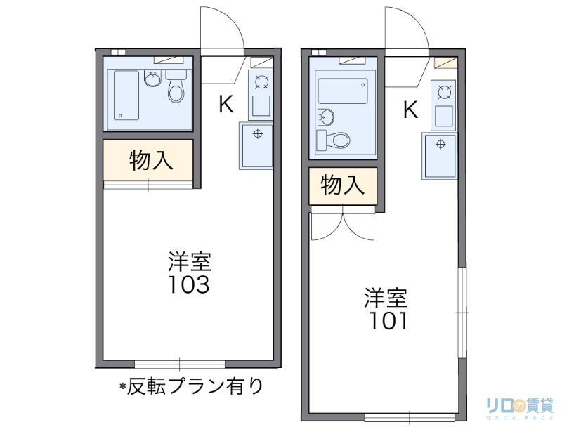 レオパレス清荒神LA1(1K/1階)の間取り写真