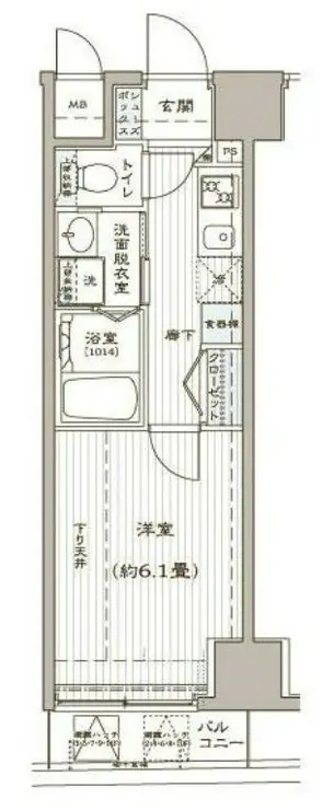 アヴァンティーク銀座2丁目弐番館 11階階 間取り