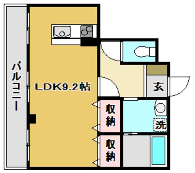 メゾンSEI(ワンルーム/2階)の間取り写真