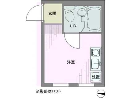 高円寺W(ワンルーム/1階)の間取り写真