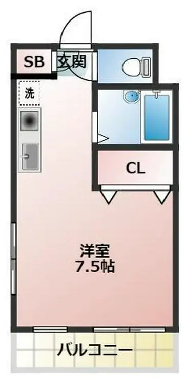 ステラ東門前 2階階 間取り