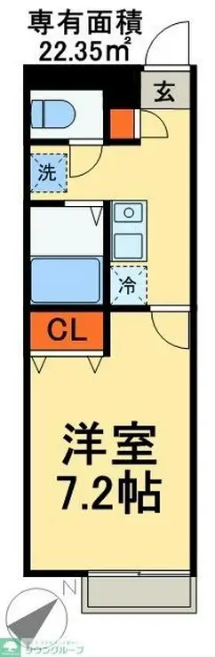 アムール エチゴ 1階階 間取り