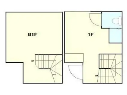 クーラクー原宿(2K/B1階)の間取り写真