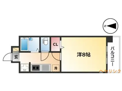 MAISON EL BLOC(1K/4階)の間取り写真