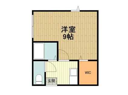 カインドネス八王子緑町(1K/1階)の間取り写真