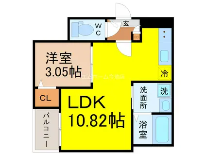 JACK DAIKOI(1LDK/2階)の間取り写真