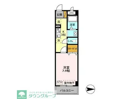 メゾンヴェール(1K/2階)の間取り写真