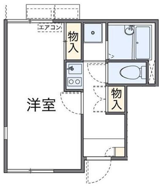 レオネクストスペンド(1K/1階)の間取り写真