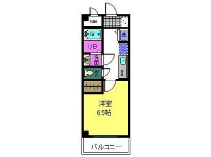 ルナアークファースト(1K/3階)の間取り写真