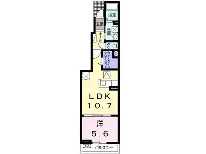 サン・イースト(1LDK/1階)の間取り写真