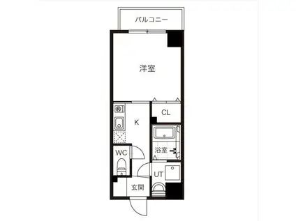 メルシー大森コモード(1K/5階)の間取り写真