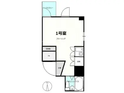 シオン八王子(ワンルーム/9階)の間取り写真