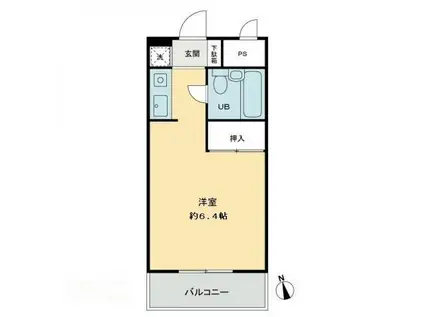 メゾンド西宝町(ワンルーム/3階)の間取り写真