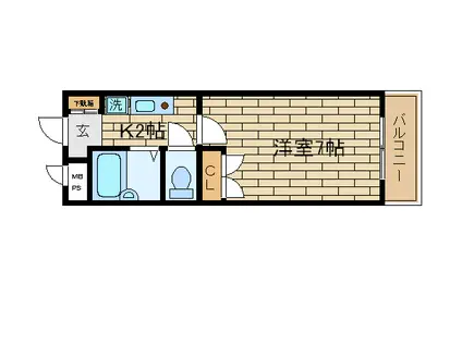 クラブハウス(1K/1階)の間取り写真