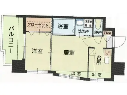 エステート・モア・平尾公園通(2K/5階)の間取り写真