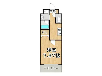 WILLDO塚本(1K/10階)の間取り写真