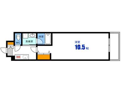 プレヴナンスM(1K/5階)の間取り写真