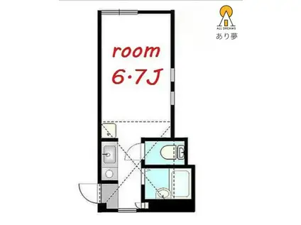 シャトンボヌール横濱(ワンルーム/1階)の間取り写真