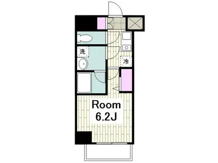 アイル横浜ノース(1K/3階)の間取り写真