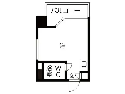 プレスイン一番町(ワンルーム/8階)の間取り写真