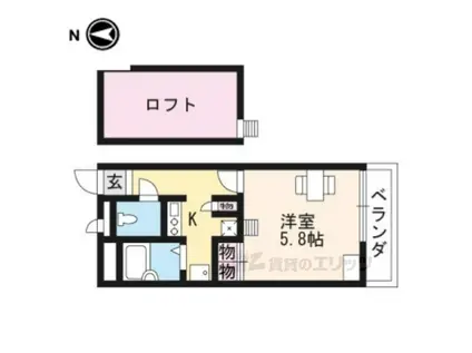 レオパレスタウンディ(1K/1階)の間取り写真