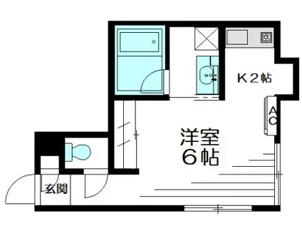 PUPPY HOUSE(1K/1階)の間取り写真