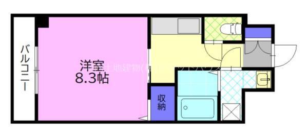 IRMS Ⅲ(1K/5階)の間取り写真