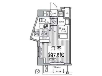 アネックス池袋(1K/4階)の間取り写真