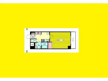 ドライバウム江坂(1K/4階)の間取り写真