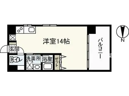 ハレルSA1ビル(ワンルーム/5階)の間取り写真