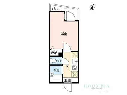 ピアコートTM板橋本町(1K/5階)の間取り写真