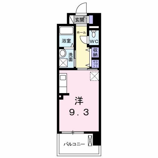 グランドール到津フォレスト(ワンルーム/7階)の間取り写真