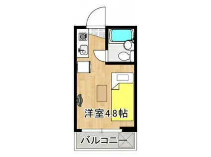 アスプロパラティ83(ワンルーム/3階)の間取り写真