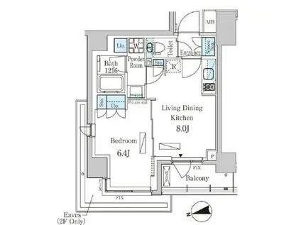 CORVAL大森(1LDK/3階)の間取り写真