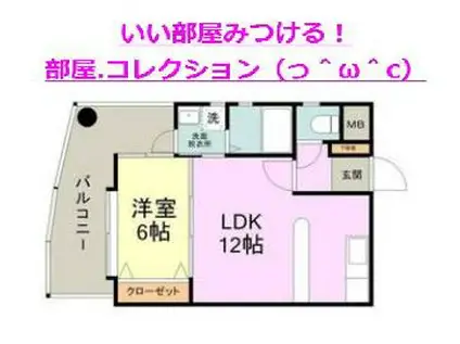 パワーズ117(1LDK/5階)の間取り写真