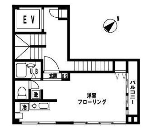 スペランサ白金台(ワンルーム/5階)の間取り写真