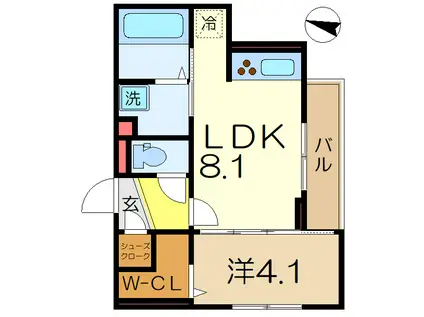 D PAINA弘明寺Ⅱ(1LDK/3階)の間取り写真