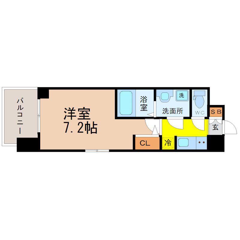 LA DOUCEUR本郷(1K/11階)の間取り写真
