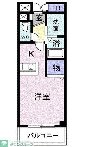 ホワイトウッド(1K/4階)の間取り写真