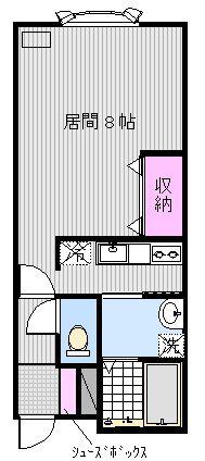 グランドミラージュI(1K/1階)の間取り写真