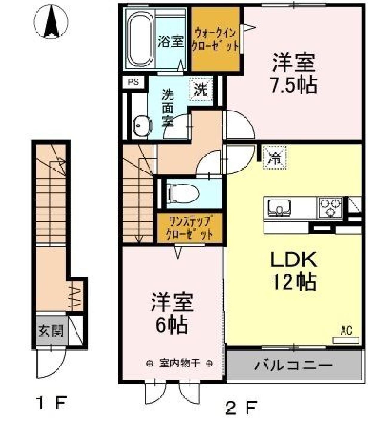 マイキャッスル(2LDK/2階)の間取り写真