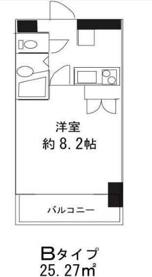 ドミール東日本橋(1K/10階)の間取り写真