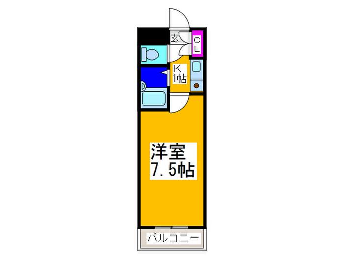 小林スイートマンション(1K/2階)の間取り写真