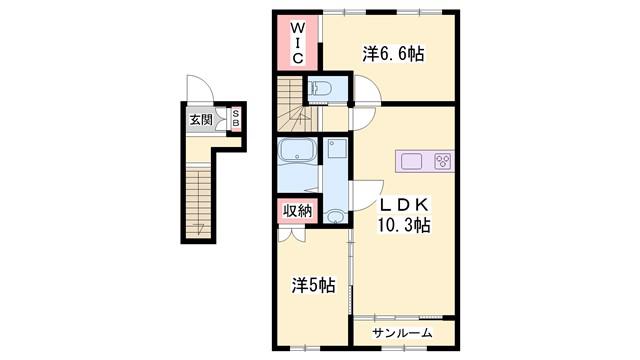加古郡稲美町国岡 アパート