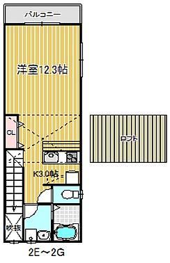 REGULUS垂水(1K/2階)の間取り写真