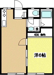 スターフィル46(1LDK/1階)の間取り写真