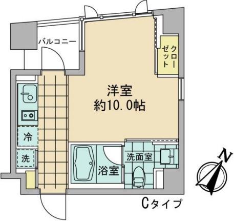 AZ日本橋人形町(ワンルーム/2階)の間取り写真