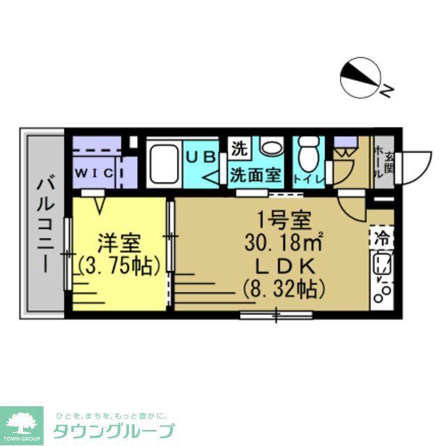 フォレスト飯山満(1LDK/3階)の間取り写真